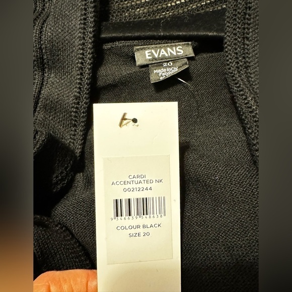 Evans Open Front Shawl Collar Sweater size 20 - Picture 7 of 8